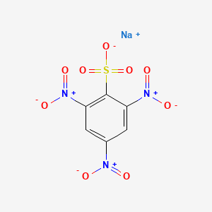 molecular formula C6H2N3NaO9S B3271098 三硝基苯磺酸钠 CAS No. 5400-70-4