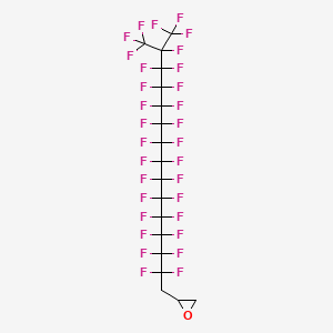 molecular formula C18H5F31O B3271114 (2,2,3,3,4,4,5,5,6,6,7,7,8,8,9,9,10,10,11,11,12,12,13,13,14,15,15,15-Octacosafluoro-14-(trifluoromethyl)pentadecyl)oxirane CAS No. 54009-77-7