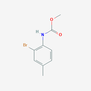 molecular formula C9H10BrNO2 B3271136 N-(2-溴-4-甲基苯基)甲基氨基甲酸甲酯 CAS No. 540797-44-2
