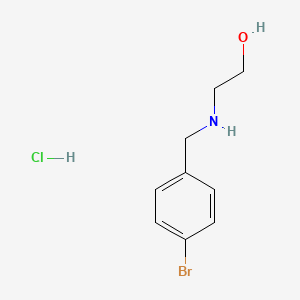 molecular formula C9H13BrClNO B3271163 2-[(4-bromophenyl)methylamino]ethanol Hydrochloride CAS No. 5414-65-3