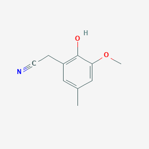 2-(2-Hydroxy-3-methoxy-5-methylphenyl)acetonitrile