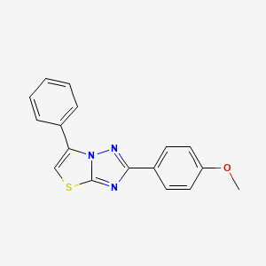 molecular formula C17H13N3OS B3271189 2-(4-Methoxyphenyl)-6-phenyl[1,3]thiazolo[3,2-b][1,2,4]triazole CAS No. 54294-08-5