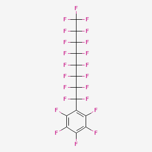 molecular formula C14F22 B3271216 1,2,3,4,5-Pentafluoro-6-(heptadecafluorooctyl)benzene CAS No. 54387-09-6