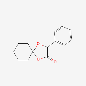 molecular formula C14H16O3 B3271222 3-Phenyl-1,4-dioxaspiro[4.5]decan-2-one CAS No. 5439-43-0