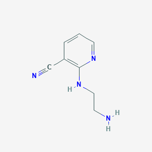 molecular formula C8H10N4 B3271262 2-[(2-氨基乙基)氨基]吡啶-3-腈 CAS No. 544678-63-9