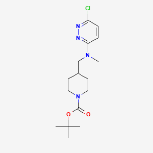 molecular formula C16H25ClN4O2 B3271275 tert-Butyl 4-(((6-chloropyridazin-3-yl)(methyl)amino)methyl)piperidine-1-carboxylate CAS No. 544696-25-5