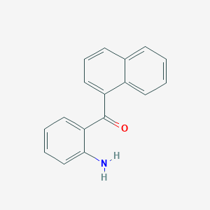 molecular formula C17H13NO B3271304 (2-Aminophenyl)(naphthalen-1-yl)methanone CAS No. 54537-95-0