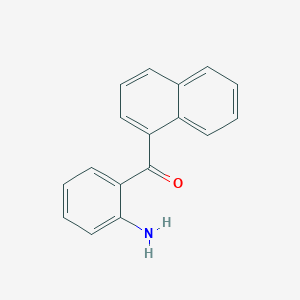 molecular formula C17H13NO B3271304 (2-氨基苯基)(萘-1-基)甲苯酮 CAS No. 54537-95-0