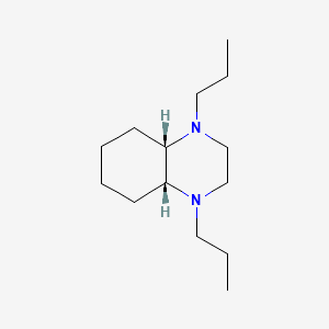 molecular formula C14H28N2 B3271369 (4Ar,8as)-1,4-dipropyldecahydroquinoxaline CAS No. 5467-35-6