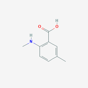 molecular formula C9H11NO2 B3271371 5-Methyl-2-(methylamino)benzoic acid CAS No. 54675-16-0