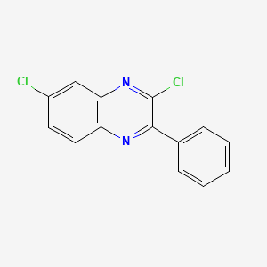 molecular formula C14H8Cl2N2 B3271390 3,6-Dichloro-2-phenylquinoxaline CAS No. 54729-18-9