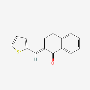 molecular formula C15H12OS B3271398 2-(2-Thienylidene)-1-tetralone CAS No. 54752-27-1