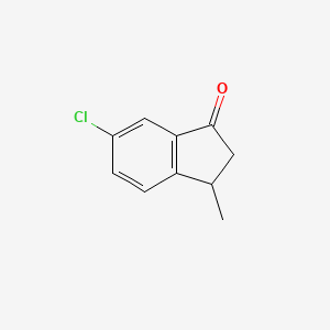 molecular formula C10H9ClO B3271403 6-Chloro-3-methyl-2,3-dihydro-1H-inden-1-one CAS No. 54795-05-0