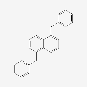 molecular formula C24H20 B3271417 1,5-Dibenzylnaphthalene CAS No. 54811-17-5