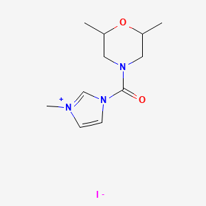 1-[(2,6-dimethylmorpholin-4-yl)carbonyl]-3-methyl-1H-imidazol-3-ium iodide