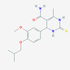 molecular formula C17H23N3O3S B327147 4-(4-Isobutoxy-3-methoxy-phenyl)-6-methyl-2-thioxo-1,2,3,4-tetrahydro-pyrimidine 