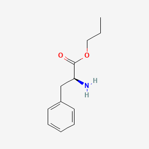 molecular formula C12H17NO2 B3271485 L-苯丙氨酸，丙酯 CAS No. 54966-38-0
