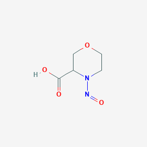 molecular formula C5H8N2O4 B3271519 4-nitrosomorpholine-3-carboxylic Acid CAS No. 550346-46-8