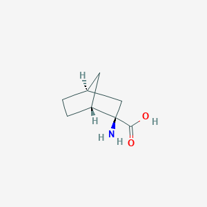 molecular formula C8H13NO2 B3271538 (1R,2R,4S)-2-Aminobicyclo[2.2.1]heptane-2-carboxylic acid CAS No. 55056-86-5