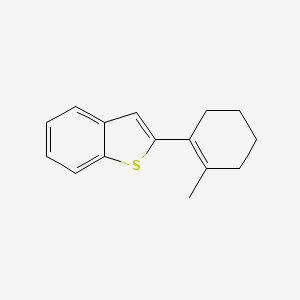 molecular formula C15H16S B3271549 2-(2-Methylcyclohex-1-en-1-yl)benzo[b]thiophene CAS No. 55084-50-9