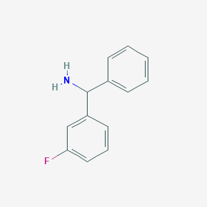 molecular formula C13H12FN B3271568 (3-Fluorophenyl)(phenyl)methanamine CAS No. 55095-25-5