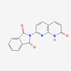 molecular formula C16H9N3O3 B3271600 2-Hydroxy-7-N-phthalimidyl-1,8-naphthyridine CAS No. 55112-41-9