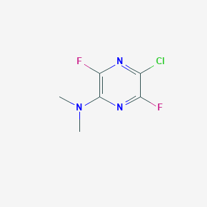 molecular formula C6H6ClF2N3 B3271664 5-Chloro-3,6-difluoro-N,N-dimethylpyrazin-2-amine CAS No. 55215-64-0