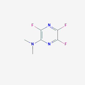 molecular formula C6H6F3N3 B3271670 3,5,6-Trifluoro-N,N-dimethylpyrazin-2-amine CAS No. 55215-66-2