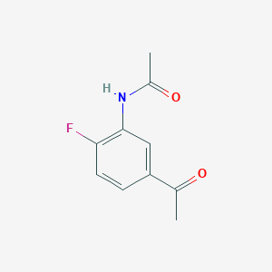 molecular formula C10H10FNO2 B3271672 N-(5-Acetyl-2-fluorophenyl)acetamide CAS No. 552301-41-4