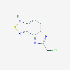 molecular formula C8H5ClN4S B327168 7-(chloromethyl)-3H-imidazo[4,5-e][2,1,3]benzothiadiazole 