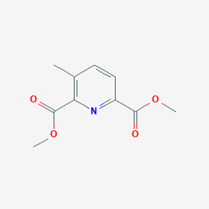 molecular formula C10H11NO4 B3271692 Dimethyl 3-methylpyridine-2,6-dicarboxylate CAS No. 55267-70-4