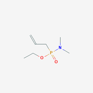 molecular formula C7H16NO2P B3271701 Phosphonamidic acid, N,N-dimethyl-P-2-propenyl-, ethyl ester CAS No. 552888-09-2