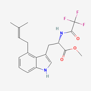l-Tryptophan, 4-(3-methyl-2-butenyl)-N-(trifluoroacetyl)-, methyl ester