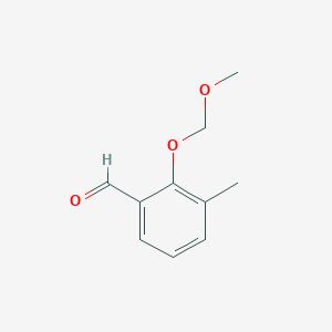 molecular formula C10H12O3 B3271719 2-(Methoxymethoxy)-3-methylbenzaldehyde CAS No. 55359-67-6