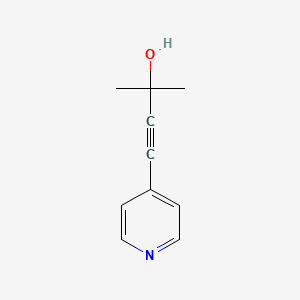 molecular formula C10H11NO B3271758 3-Butyn-2-ol, 2-methyl-4-(4-pyridinyl)- CAS No. 55384-91-3
