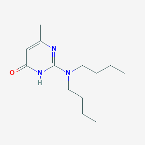 molecular formula C13H23N3O B3271790 2-(Dibutylamino)-6-methylpyrimidin-4(1H)-one CAS No. 55447-64-8