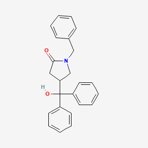 1-Benzyl-4-(hydroxy-diphenyl-methyl)-pyrrolidin-2-one