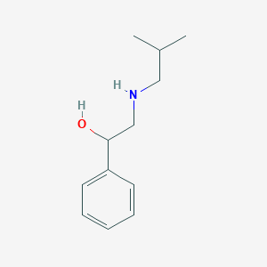 molecular formula C12H19NO B3271813 2-[(2-Methylpropyl)amino]-1-phenylethan-1-ol CAS No. 55474-91-4
