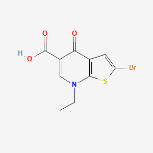 2-Bromo-7-ethyl-4-oxo-4,7-dihydrothieno[2,3-b]pyridine-5-carboxylic acid