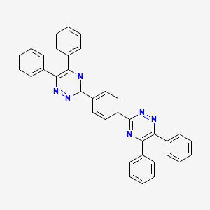 molecular formula C36H24N6 B3271867 1,2,4-Triazine, 3,3'-(1,4-phenylene)bis[5,6-diphenyl- CAS No. 55514-22-2