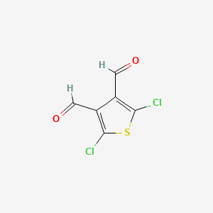 molecular formula C6H2Cl2O2S B3271886 2,5-Dichlorothiophene-3,4-dicarbaldehyde CAS No. 55581-76-5