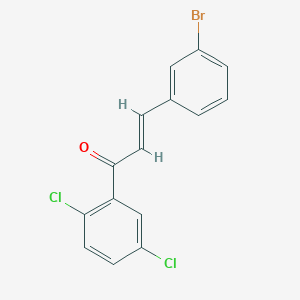 molecular formula C15H9BrCl2O B3271898 (2E)-3-(3-Bromophenyl)-1-(2,5-dichlorophenyl)prop-2-en-1-one CAS No. 556049-42-4