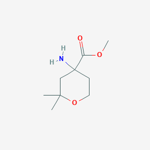 Methyl 4-amino-2,2-dimethyloxane-4-carboxylate