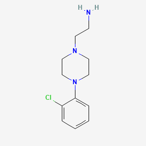 1-Piperazineethanamine, 4-(2-chlorophenyl)-