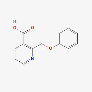 molecular formula C13H11NO3 B3271986 2-(Phenoxymethyl)nicotinic acid CAS No. 55942-61-5