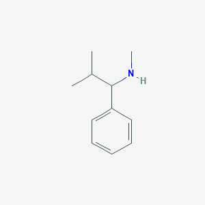 molecular formula C11H17N B3272059 Methyl(2-methyl-1-phenylpropyl)amine CAS No. 56129-56-7