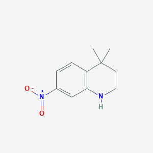molecular formula C11H14N2O2 B3272064 4,4-Dimethyl-7-nitro-1,2,3,4-tetrahydroquinoline CAS No. 561297-83-4