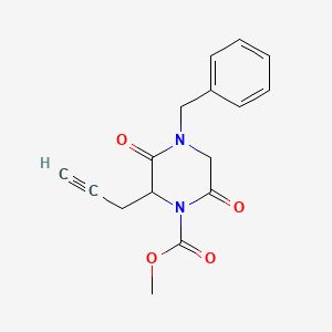 Methyl 4-benzyl-3,6-dioxo-2-(prop-2-yn-1-yl)piperazine-1-carboxylate