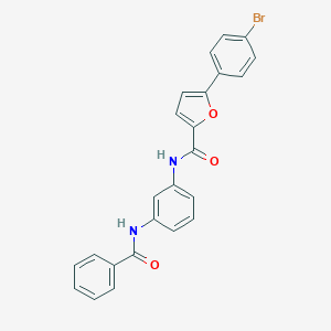 molecular formula C24H17BrN2O3 B327209 N-[3-(benzoylamino)phenyl]-5-(4-bromophenyl)-2-furamide 