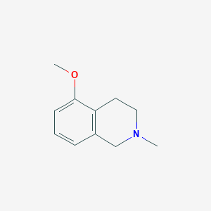molecular formula C11H15NO B3272091 5-Methoxy-2-methyl-1,2,3,4-tetrahydroisoquinoline CAS No. 56135-34-3
